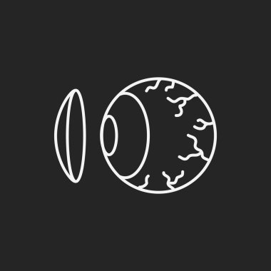 Kontakt lensler satırı simgesi