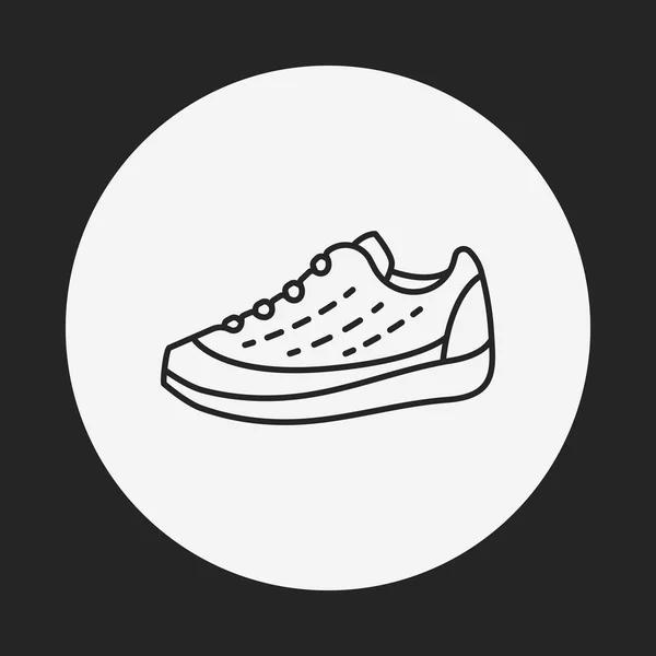 Sneaker line icon — Stock Vector