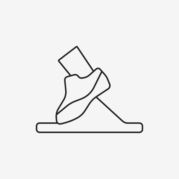 Sneaker line icon — Stock Vector