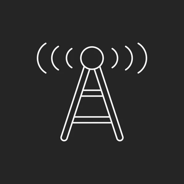 Wireless line icon — Stock Vector