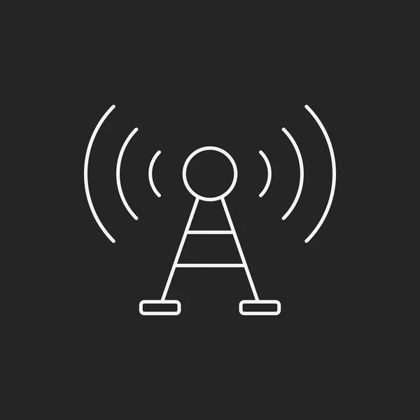 Wireless line icon — Stock Vector