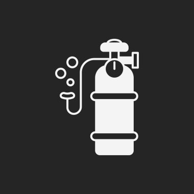 oksijen silindir simgesi