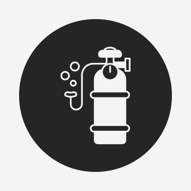 oksijen silindir simgesi