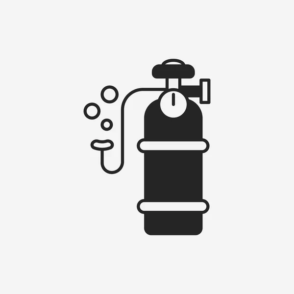 Oxygen cylinder icon — Stock Vector