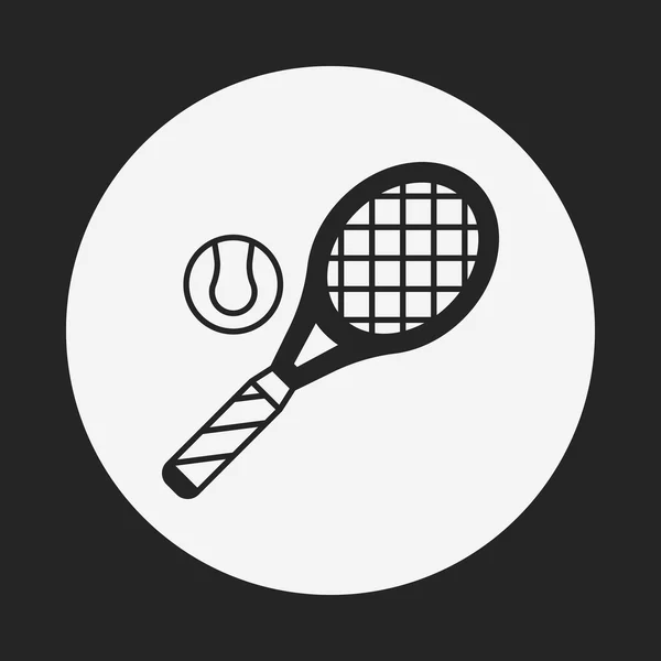 Tennisikone — Stockvektor