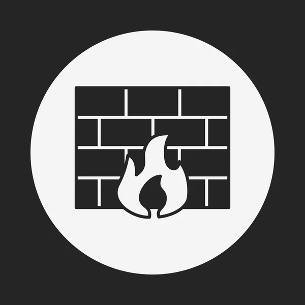 Ikony brány firewall — Stockový vektor