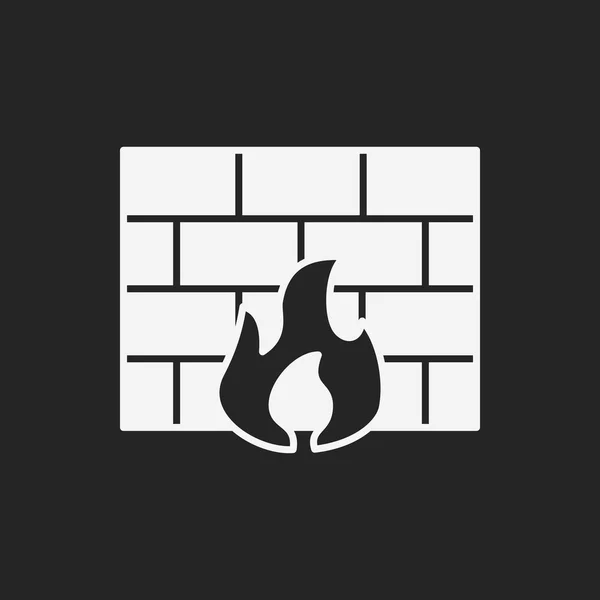 Icona firewall — Vettoriale Stock