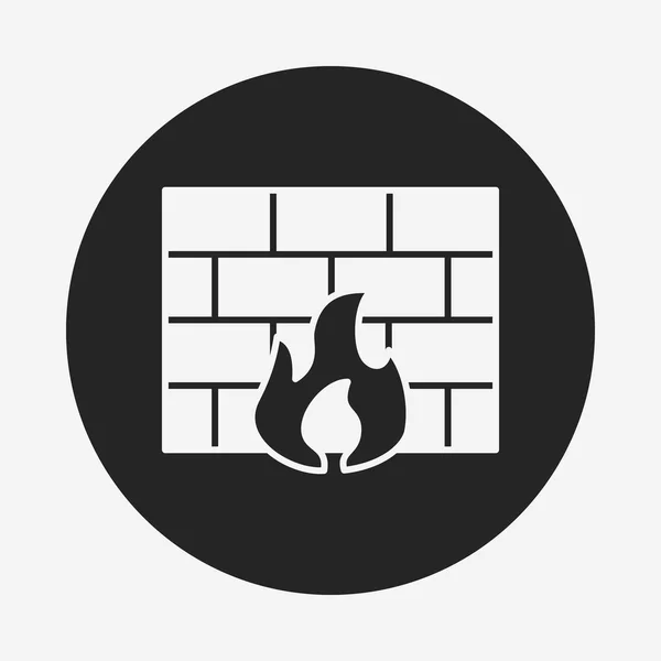 Ikony brány firewall — Stockový vektor