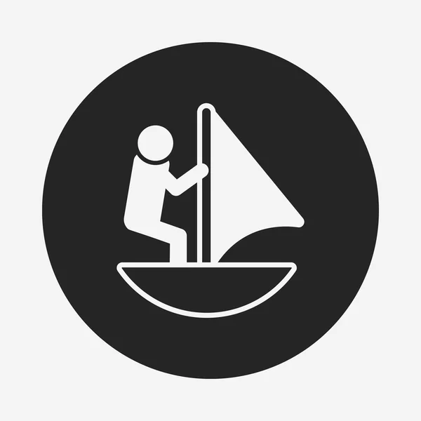 Icono de vela — Vector de stock