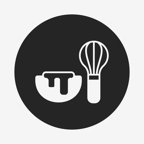 Icona battitore utensili da cucina — Vettoriale Stock
