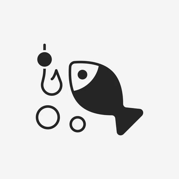 Fishing icon — Stock Vector