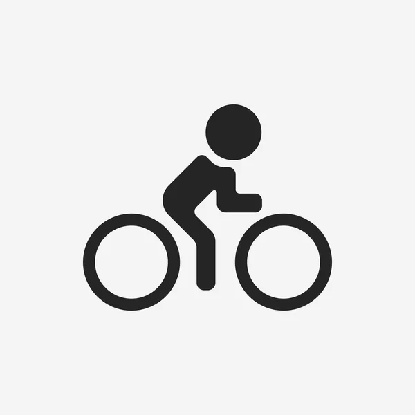 Bike kerékpáros ikon — Stock Vector