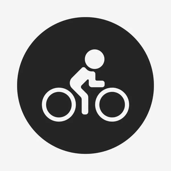 Fiets fietsen pictogram — Stockvector