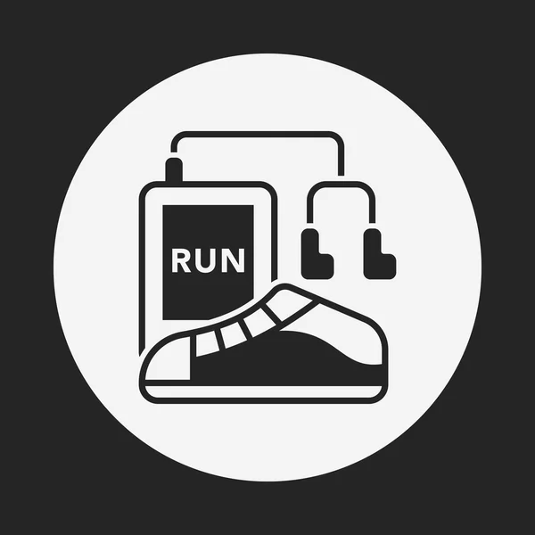 Zapatillas de correr icono — Vector de stock