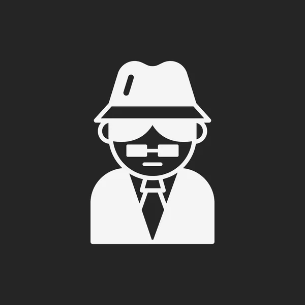 Icono de detective — Vector de stock