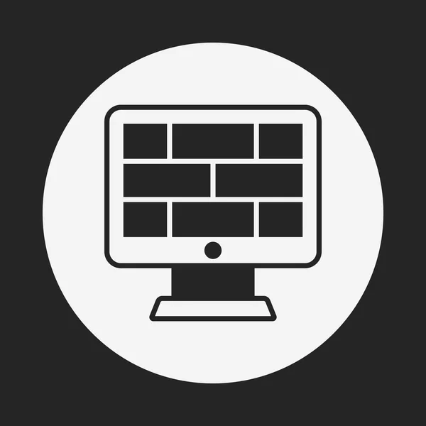 Firewall-pictogram — Stockvector