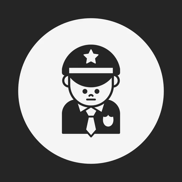 Policeman icon — Stock Vector