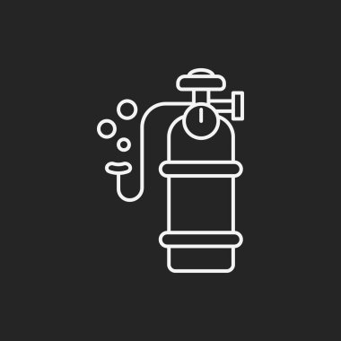 Oksijen silindir satırı simgesi