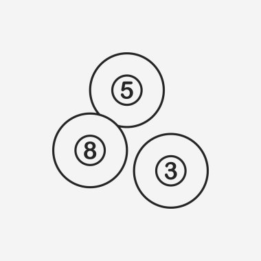 Bilardo satırı simgesi