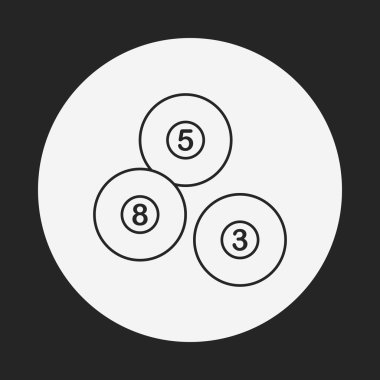 Bilardo satırı simgesi