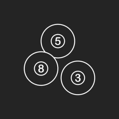 Bilardo satırı simgesi