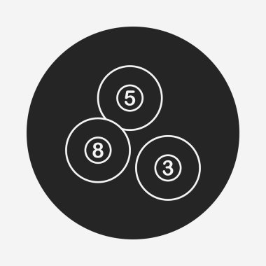 Bilardo satırı simgesi