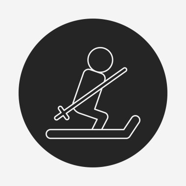 Kayak satırı simgesi