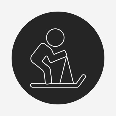 Kayak satırı simgesi