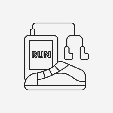 koşu ayakkabıları satırı simgesi
