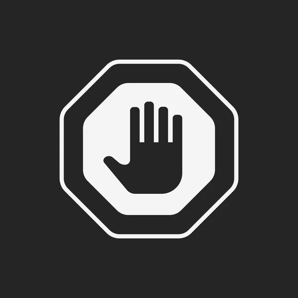 Stop sign icon — Stock Vector
