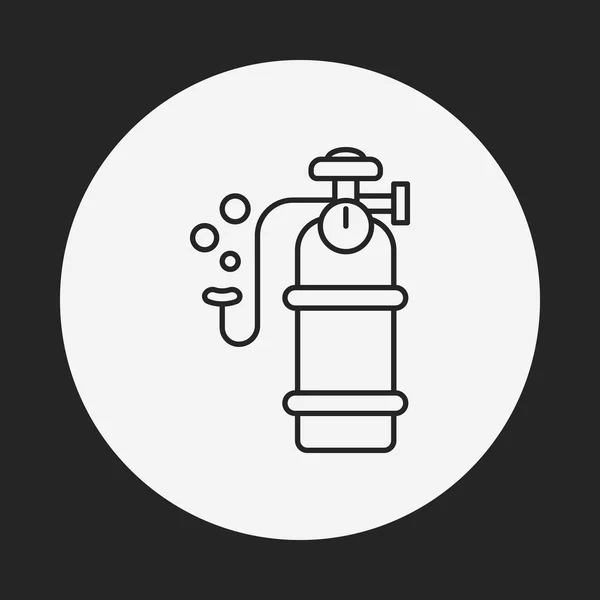 Symbol für Sauerstoffflaschen — Stockvektor