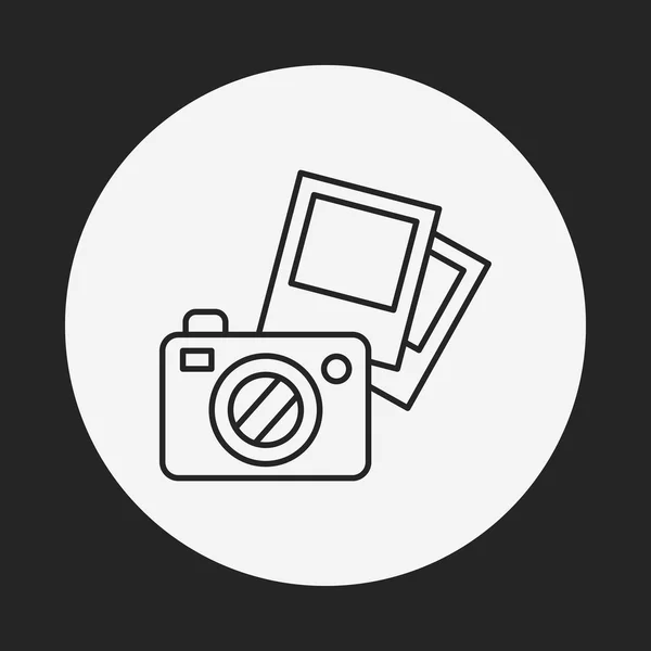 Icono de línea de cámara — Vector de stock