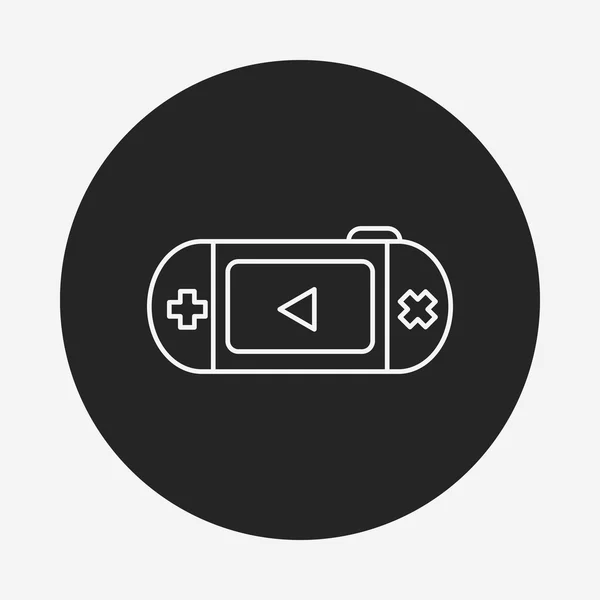 Game controller lijn pictogram — Stockvector