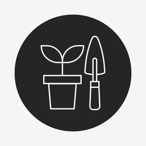 Cizallas de jardinería icono de línea — Archivo Imágenes Vectoriales