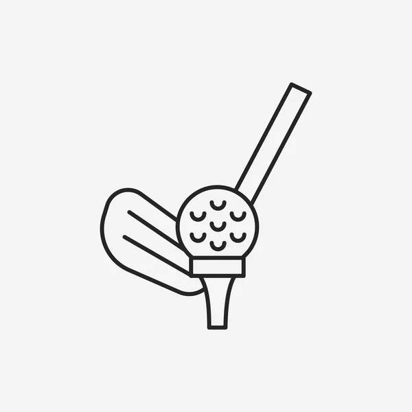 Golf line icon — Stock Vector