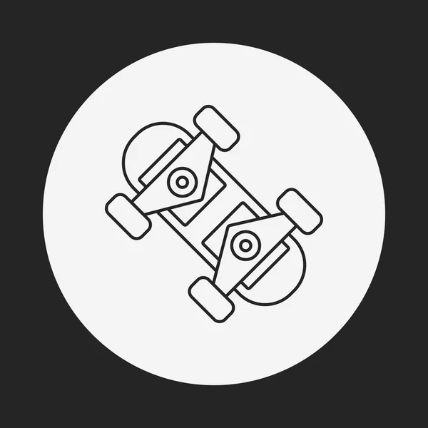 Skate board line icon — Stock vektor