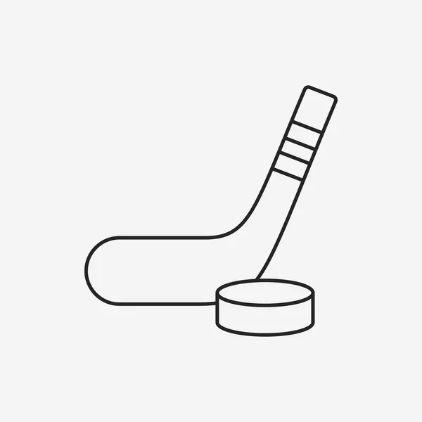 Icona della linea di hockey — Vettoriale Stock