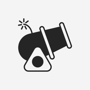 Cannon bomb icon clipart