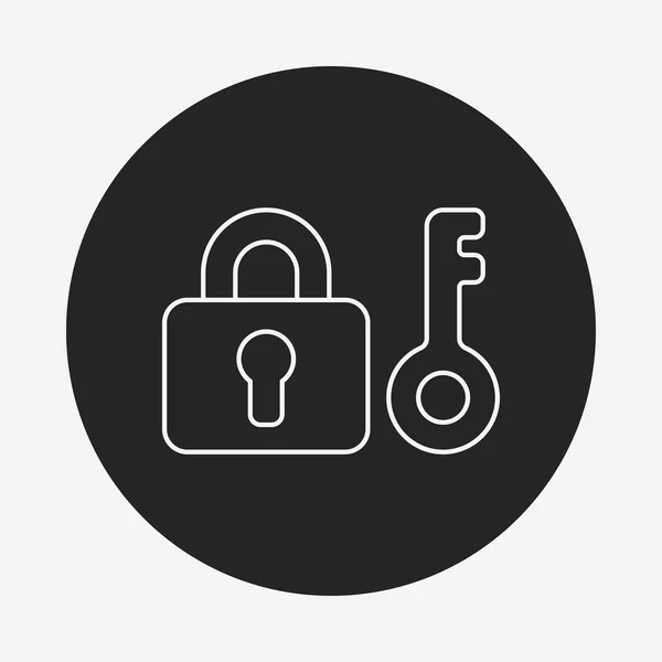 Biztonsági vonal ikon — Stock Vector