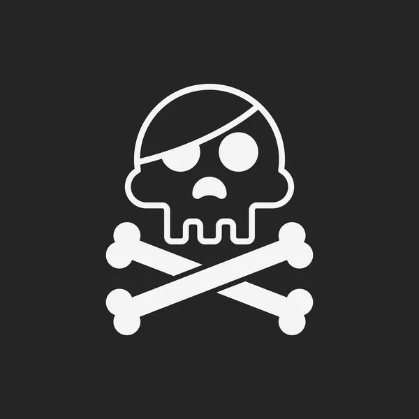 Skull icon — Stock Vector