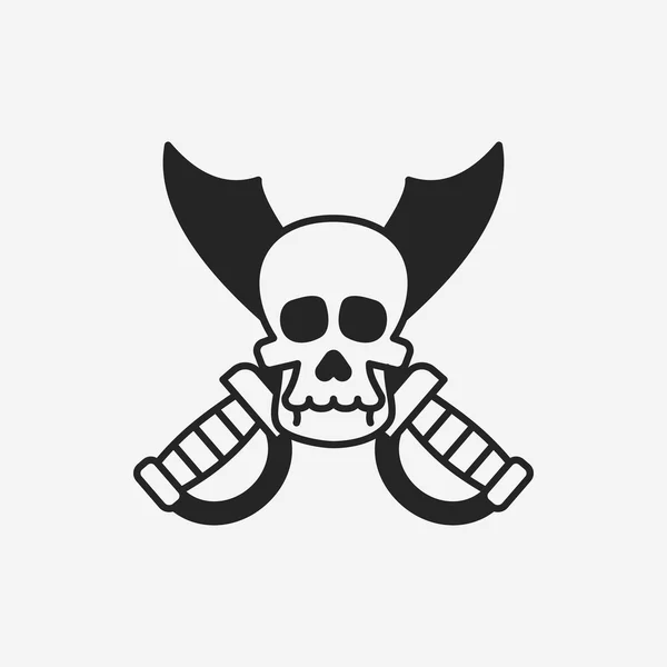 Skull icon — Stock Vector