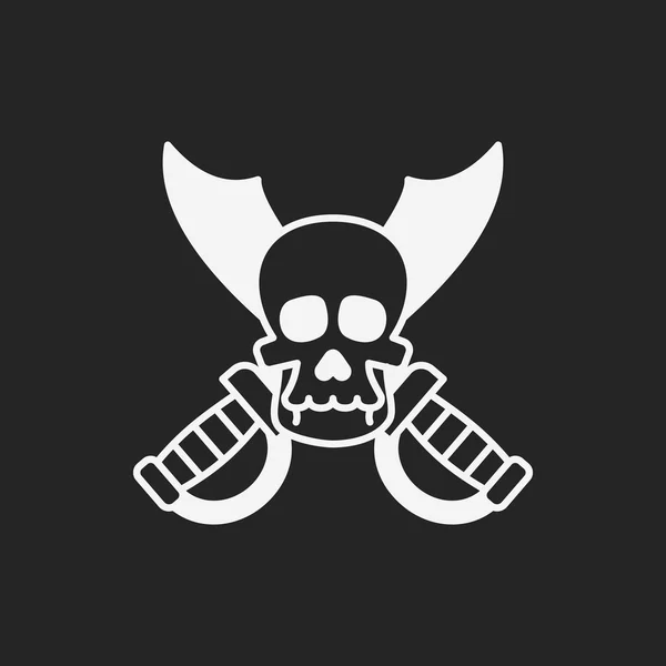 Totenkopf-Symbol — Stockvektor