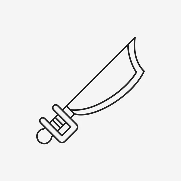 Kılıç satırı simgesi — Stok Vektör