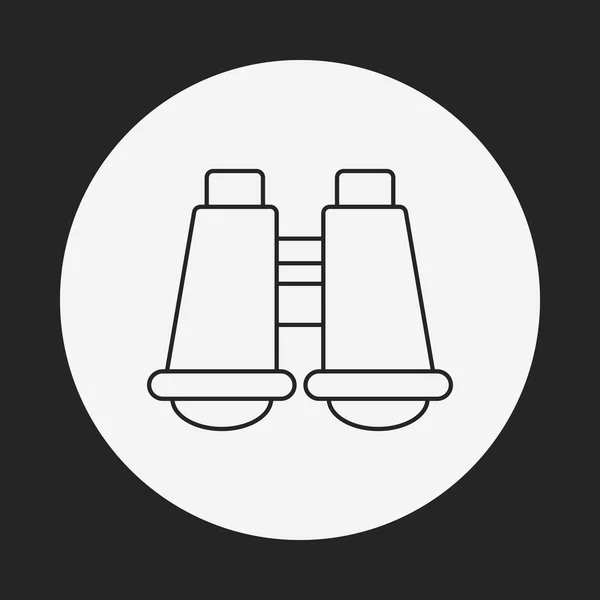Teleskop linia ikona — Wektor stockowy