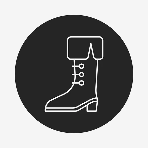 Pirate boot line icon — Stock vektor
