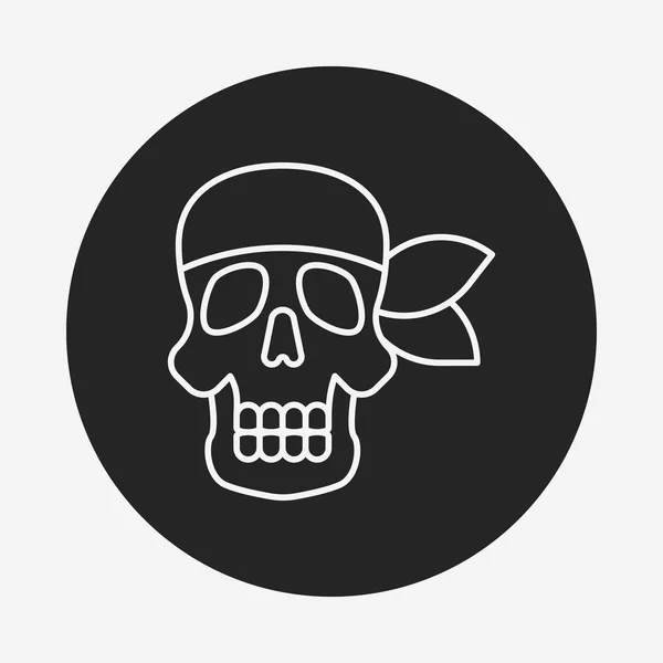 Totenkopfstrichsymbol — Stockvektor