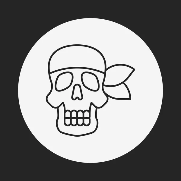 Totenkopfstrichsymbol — Stockvektor