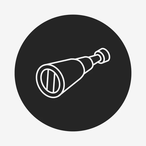 Ikona čáry dalekohledu — Stockový vektor