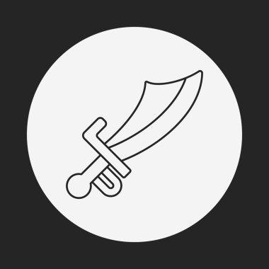 kılıç satırı simgesi