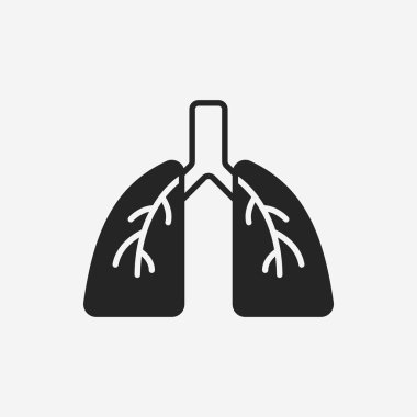 organ akciğer simgesi
